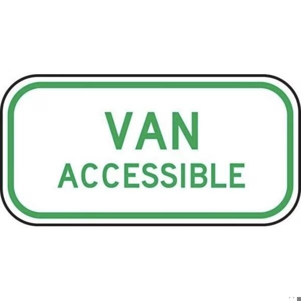 Accuform ADA PARKING SIGN SUPPLEMENTAL 6 X FRA259RA FRA259RA - main